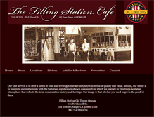 Tablet Screenshot of fillingstationcafe.com